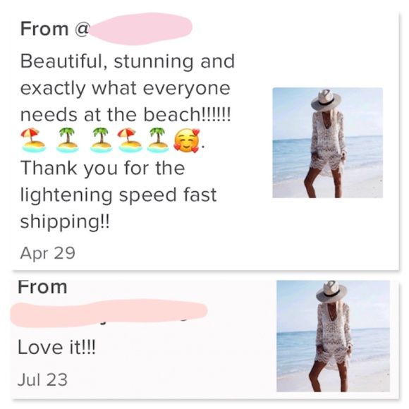 Crochet Beach Cover Up Deep V Neck Dress - Picture 13 of 16